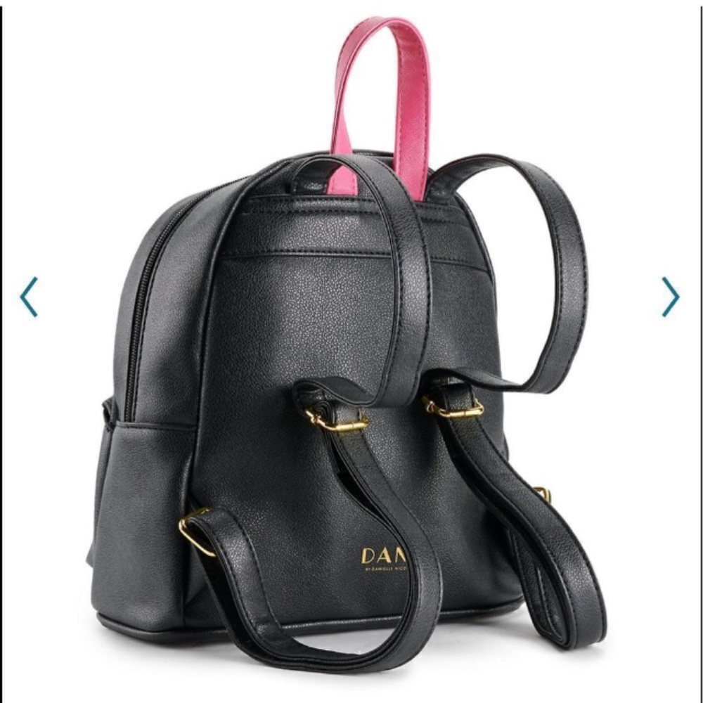 Disney X Dani Minnie Mouse Mini Backpack, Faux Leather W/ Faux Patent Leather - Picture 2 of 15